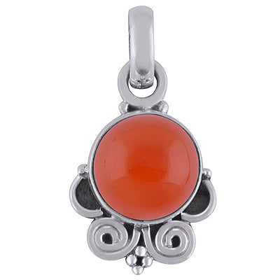 Carnelian 925 Sterling Silver Pendant - R101807-6