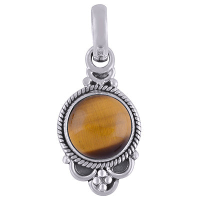 Tiger's Eye 925 Sterling Silver Pendant - R101808-8