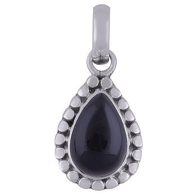 Black Onyx 925 Sterling Silver Pendant - R101810-11