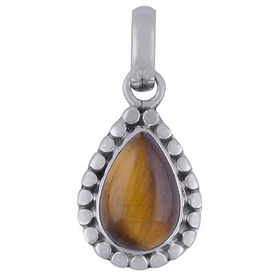 Tiger's Eye 925 Sterling Silver Pendant - R101810-8