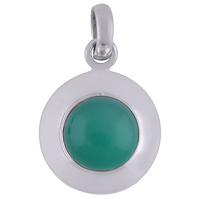 Green Onyx 925 Sterling Silver Pendant - R101811-7
