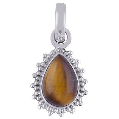 Tiger's Eye 925 Sterling Silver Pendant - R101812-8