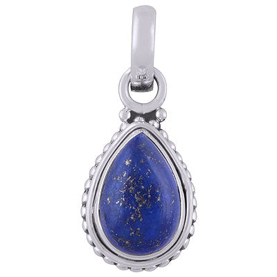 Gorgeous Rawa Work Around Lapis Pear Shape 925 Sterling Solid Silver Pendants - R101813-5
