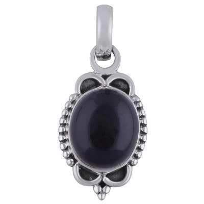 Black Onyx 925 Sterling Silver Pendant - R101822-11