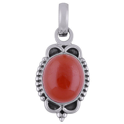 Carnelian 925 Sterling Silver Pendant - R101822-6