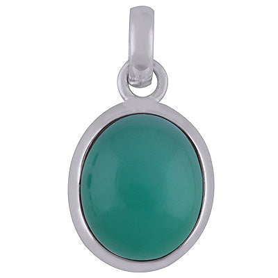 Green Onyx 925 Sterling Silver Pendant - R101823-7