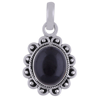 Black Onyx 925 Sterling Silver Pendant - R101827-11