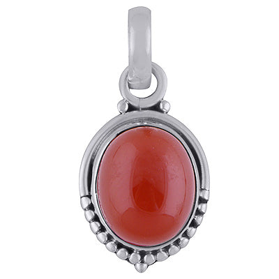Carnelian 925 Sterling Silver Pendant - R101828-6