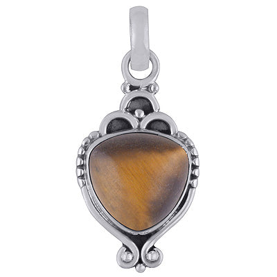 Tiger's Eye 925 Sterling Silver Pendant - R101832-6
