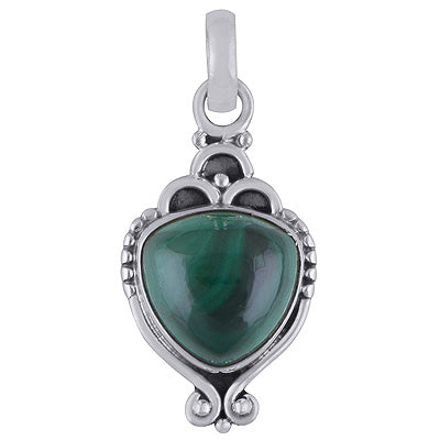 Malachite 925 Sterling Silver Pendant - R101832-7