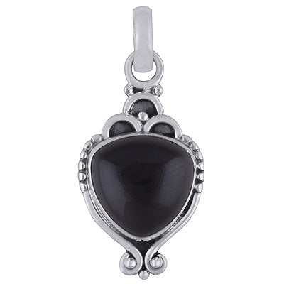 Black Onyx 925 Sterling Silver Pendant - R101832-9