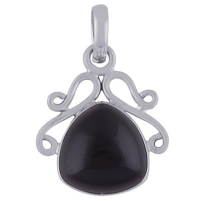 Black Onyx 925 Sterling Silver Pendant - R101833-9