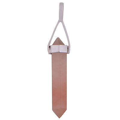 Beautiful Pencil Shape Gemstone Seated Aventurine 925 Sterling Solid Silver Pendant - R101886-7