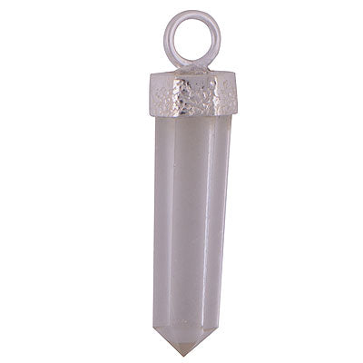 Beautifully handcrafted Pencil Shape Gemstone Crystal 925 Sterling Solid Silver Pendant - R101893-19