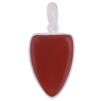 Gorgeous Gemstone Carnelian Shield Shape 925 Sterling Solid Silver Pendant - R101911-5