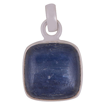 Gorgeous Gemstones Kyanite Square Shape 925 Sterling Solid Silver Pendant - R101963-7