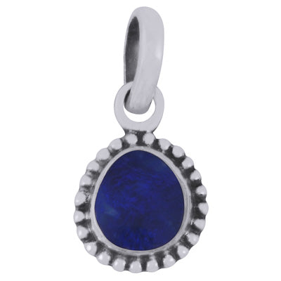 Stunning Oxidised Rawa Work Around Australian Opal Fancy Shape 925 Sterling Solid Silver Pendant - R101974-64