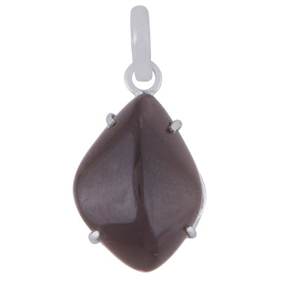 Gorgeous Abstract Cut Gemstone Smoky Topaz Fancy Shape 925 Sterling Solid Silver Pendant - R101982-62