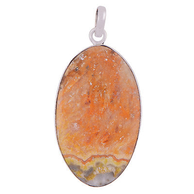 Gorgeous Plain BumbleBee Jasper Oval Shape 925 Sterling Solid Silver Pendant - R101985-8