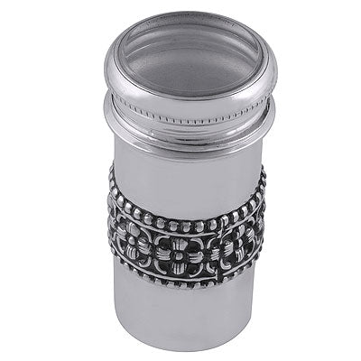 Alluring Handcrafted Work Around Plain Round Shape 925 Sterling Solid Silver Article Box - R1020002-4