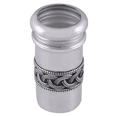 Stunning Oxidised Work Around Plain Round Shape 925 Sterling Solid Silver Article Box - R1020002-6