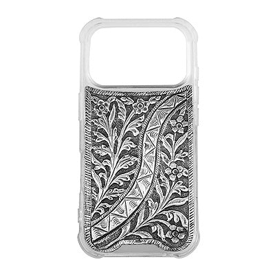 Gorgeous Handcrafted Mobile Cover 17 PRO Plain 925 Sterling Solid Silver Article - R1020010-2