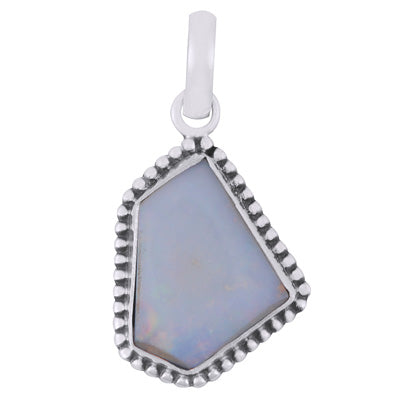 Classic Rawa Work Around Australian Opal Doublet Fancy Shape 925 Sterling Solid Silver Pendant - R102035-7
