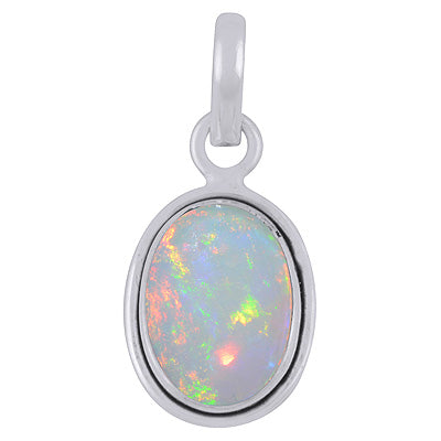 Plain Wire Around Ethiopian Opal Oval Shape 925 Sterling Solid Silver Pendants - R102047-29