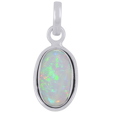 Plain Wire Around Ethiopian Opal Oval Shape 925 Sterling Solid Silver Pendants - R102047-33