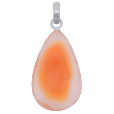 Magnificent Gemstone Eye Agate Pear Shape 925 Sterling Solid Silver Pendant - R102050-25