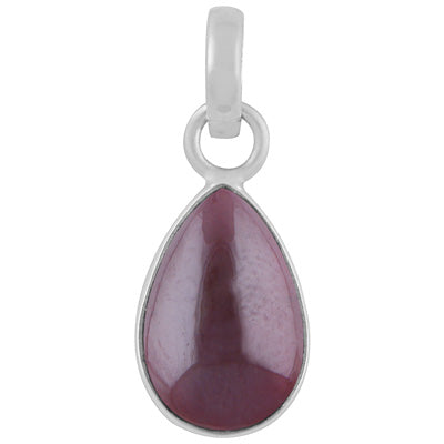 Gorgeous Plain Garnet Pear Shape 925 Sterling Solid Silver Pendants - R102100-2
