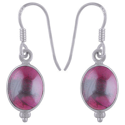 925 Sterling Silver Garnet Earrings - R1500235-17