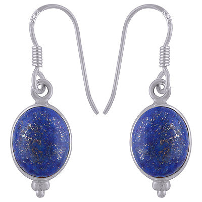 925 Sterling Silver Lapis Earrings - R1500235-21