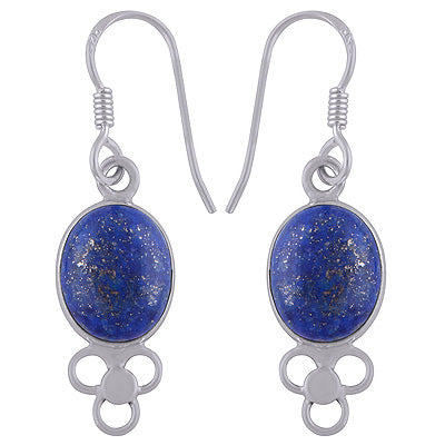 925 Sterling Silver Lapis Earrings - R1500241-6