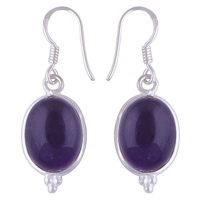 925 Sterling Silver Amethyst Earrings - R1500551-57