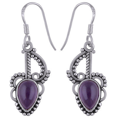 925 Sterling Silver Amethyst Earrings - R1501064-80