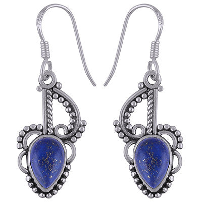 925 Sterling Silver Lapis Earrings - R1501064-85