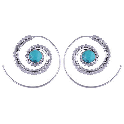 9.2gram Turquoise Silver Earrings - R1501081-4