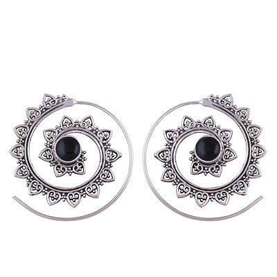 925 Sterling Silver Black Onyx Earrings - R1501090-6