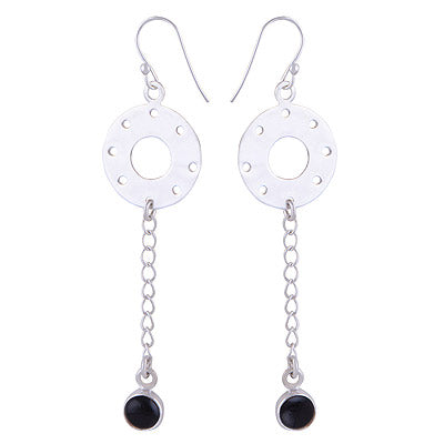 925 Sterling Silver Black Onyx Earrings - R1501134-27