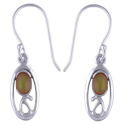 925 Sterling Silver Ethiopian Opal Earrings - R1501161-32