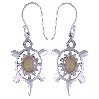 925 Sterling Silver Ethiopian Opal Earrings - R1501164-1
