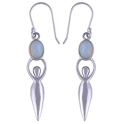 925 Sterling Silver Ethiopian Opal Earrings - R1501166-7