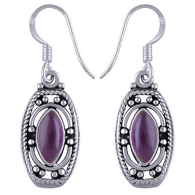 4gram Amethyst Silver Earrings - R1501170-14