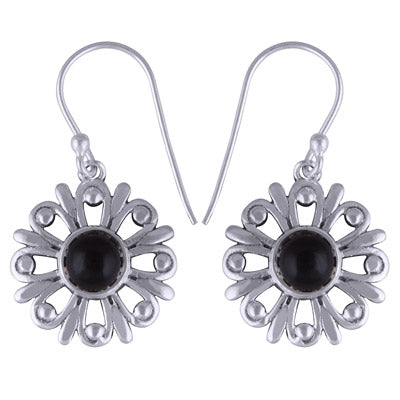 925 Sterling Silver Black Onyx Earrings - R1501327-19