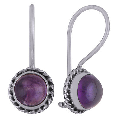 925 Sterling Silver Amethyst Earrings - R1501393-73