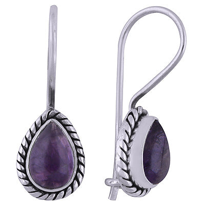 925 Sterling Silver Amethyst Earrings - R1501396-72