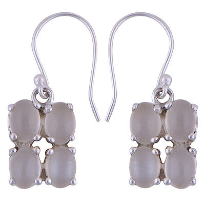 925 Sterling Silver Moonstone Earrings - R1501421-28