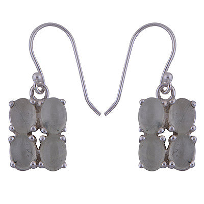 925 Sterling Silver Prehnite Earrings - R1501421-35