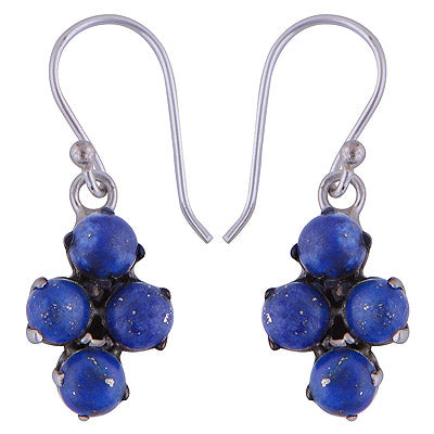 925 Sterling Silver Lapis Earrings - R1501422-12
